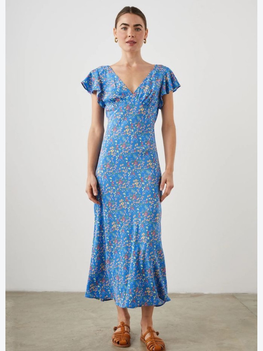 Rails Kenz Flutter Sleeve Midi Dress